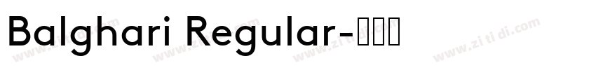 Balghari Regular字体转换